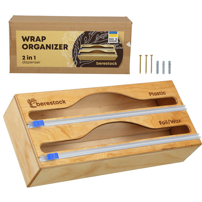 Foil and Plastic Wrap Organizer 2 in 1