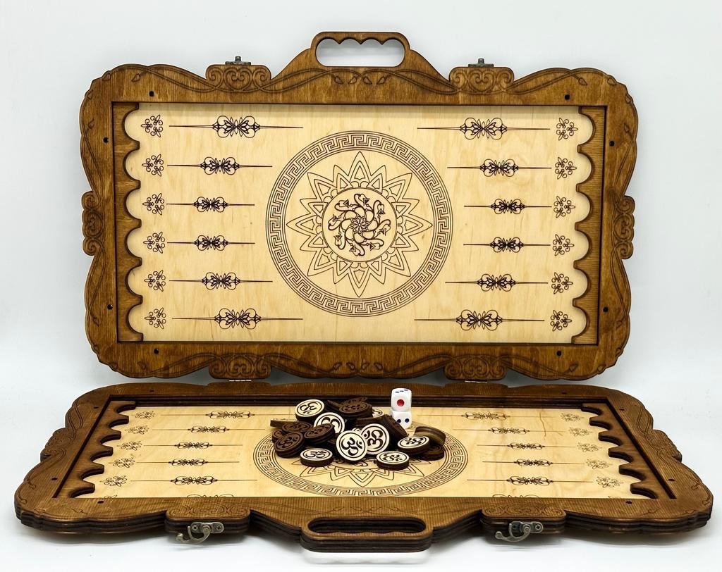 Handmade Crafted Wooden Backgammon