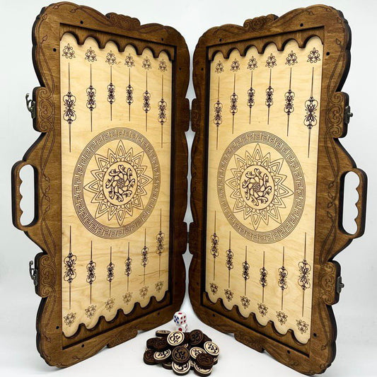 Handmade Crafted Wooden Backgammon